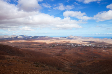 Plakat Fuerteventura centrum, widok z El Pinar