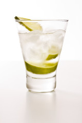 Vodka with lime