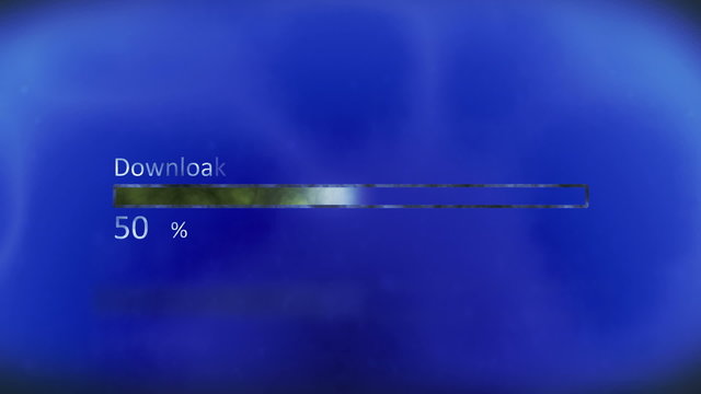 Downloading progress with percentage, HD 1080