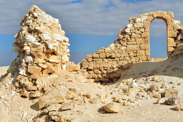 Ancient Nitzana fort  in south Israel