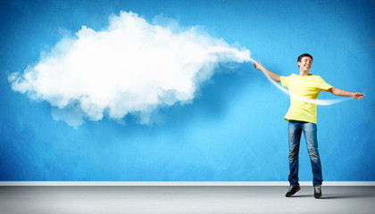 Obraz premium Modern style dancer posing