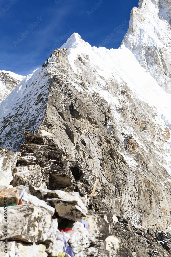 Wall mural snowy mountains