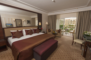 Luxury hotel room