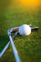 Papier Peint photo Lavable Golf Club et balle de golf