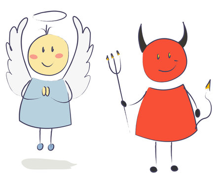 bonhomme ange diable