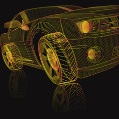 3D Model Sports Car