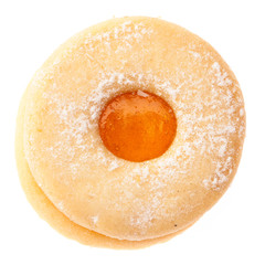 Husarenkrapferl vor weißem Hintergrund