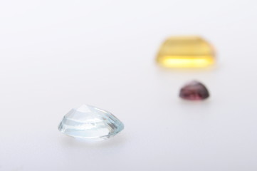 Close up of different gems