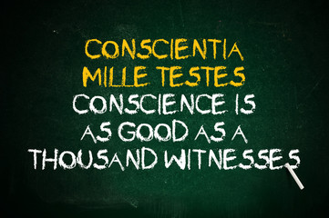 Conscience is witness