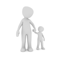 Vater und Kind Spaziergang