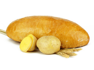 Tradycyjny chleb z ziemniakami - obrazy, fototapety, plakaty