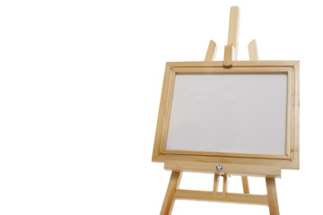 Easel and canvas