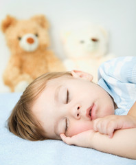 Little boy is sleeping