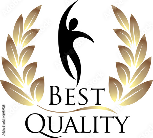 "Best Quality isolated logo" fichier vectoriel libre de droits sur la