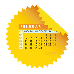 Monatskalender Februar 2013