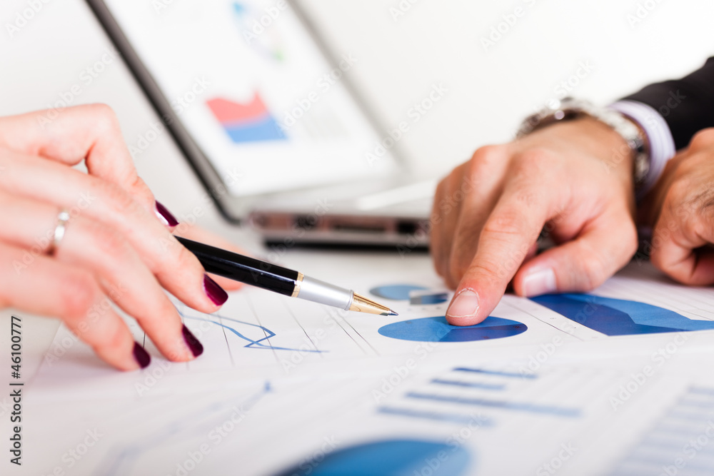 Canvas Prints business people discussing during a meeting