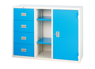 Colorful blue cabinet factory steel furniture