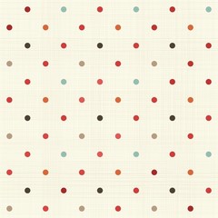 colorful polka dot seamless pattern on fabric texture