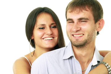 A passionate loving couple