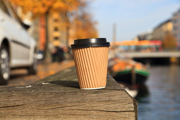 coffee cup in the city