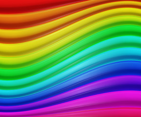 Obraz premium Rainbow Shapes Background
