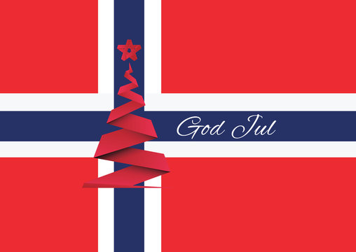 Merry Christmas background,vector,God Jul,Norway