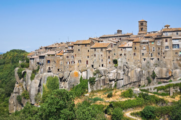 Panoramic view of Vitorchiano. Lazio. Italy.