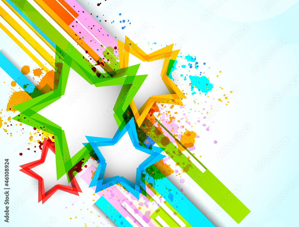 Poster background with stars