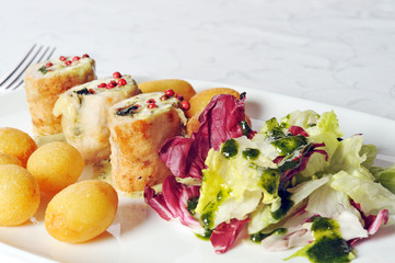 turkey fillet with cheese