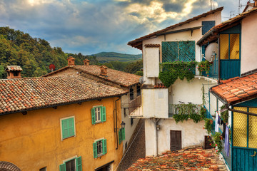 Small italian town. Barolo, Italy.