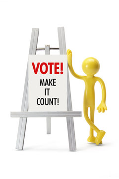 Miniature Figure with Voting Concept