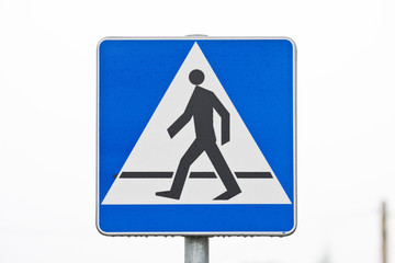 Znak Drogowy / Przejście dla pieszych - obrazy, fototapety, plakaty