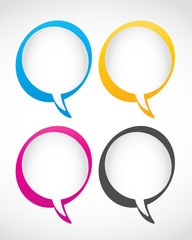 set of speech bubbles vector