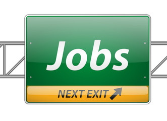 Jobs Freeway Exit Sign
