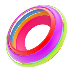 Circular round copyspace frame abstract background