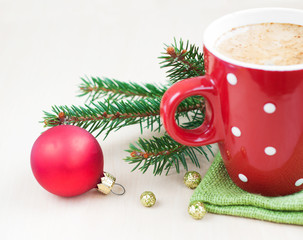 Christmas cappuccino
