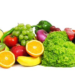 Fototapeta na wymiar owoce i warzywa