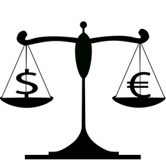 Balance with dollar and euro