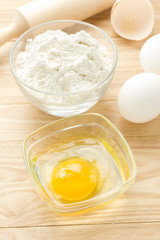 Eggs and flour