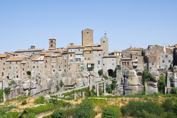 Panoramic view of Vitorchiano. Lazio. Italy.