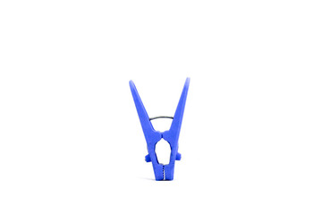 Blue clip on isolated
