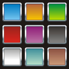 App-Buttons Metallic Frame 2