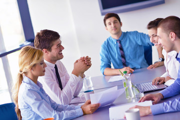 business people in a meeting at office