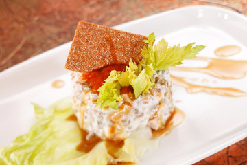 salad with mayonnaise