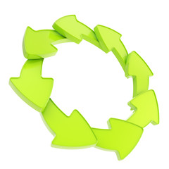 Copyspace empty arrow round frame isolated