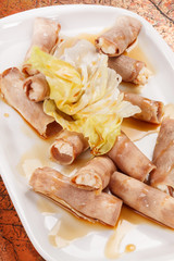 appetizer from beef tongue