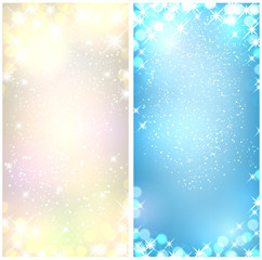 Two colorful christmas backgrounds.