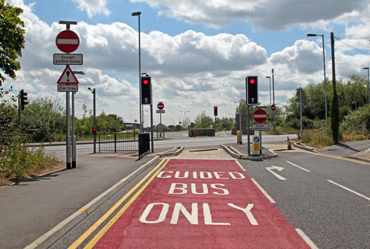 The Cambridgeshire Guided Bus Way.