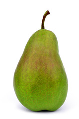 Pear over white