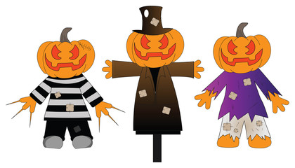 Happy Halloween funny pumpkin head costumes